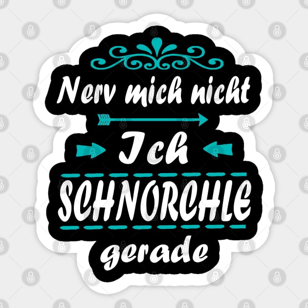 Schnorcheln Meer Unterwasser Korallenriffe Urlaub Sticker by FindYourFavouriteDesign